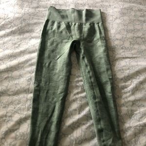 Gymshark green camo leggings size small